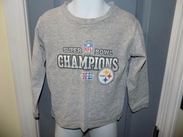 Vintage NFL Pittsburgh Steelers Super Bowl XL Champions LS Shirt Size 2T Boy&#39;s - £14.18 GBP