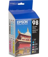 Epson 98 Black And Color C/M/Y/Lc/Lm - Ink Cartridges,, Combo 6/Pack. - £102.74 GBP