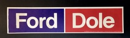 Official 1976 Gerald Ford For President &amp; Bob Dole Vice President Bumper Sticker - £4.71 GBP