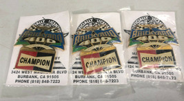 Three NASCAR Champion 400 Brickyard 1997 Badges Lapel Pins  - $9.15