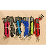 Paracord Lanyard Keychain w/ Breakaway Buckle 6 Colors Lot Of 24 - £12.09 GBP