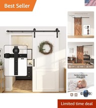 Durable 6.6FT Barn Door Hardware Kit with Quiet Rolling Track - Rustic C... - $92.99