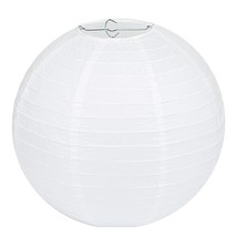 12 Inch White Round Paper Lanterns (10 Pack) - £23.52 GBP