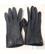 Vintage Aris Isotoner Black Leather Dress Gloves Driving Women one size ... - €17,20 EUR
