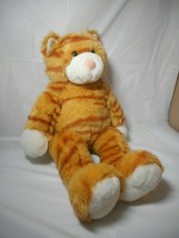 Build A Bear Orange Striped Tabby Cat Plush Stuffed Animal 18&quot; Orange and White - £16.63 GBP