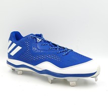 Adidas Men Low Top Baseball Cleats Power Alley 4 Size US 14 Blue White Q16487 - £27.37 GBP