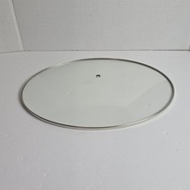 Replacement Oval Lid 13 ⅛&quot; X 10 ¼&quot; Glass Metal Rim For Crock Pot Slow Co... - $8.89