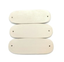 3Pc Artisan Oval Ceramic Bisque Tiles, DIY Decorative Blank Door Signs T... - £30.35 GBP