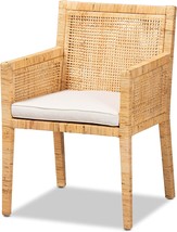 Natural/White Karis Chairs By Baxton Studio. - £235.37 GBP