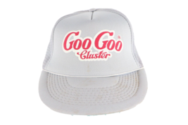 Vintage 80s Goo Goo Cluster Candy Bar Spell Out Roped Trucker Hat Snapba... - $23.71