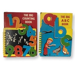 Vintage Learn And Play Book Set - The Big Counting Book &amp; Big ABC Book 1961 - £21.53 GBP
