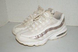Nike Air Max 95 LE Youth Size 6.5Y Sneakers Shoes White Rose Gold 310830... - $29.69