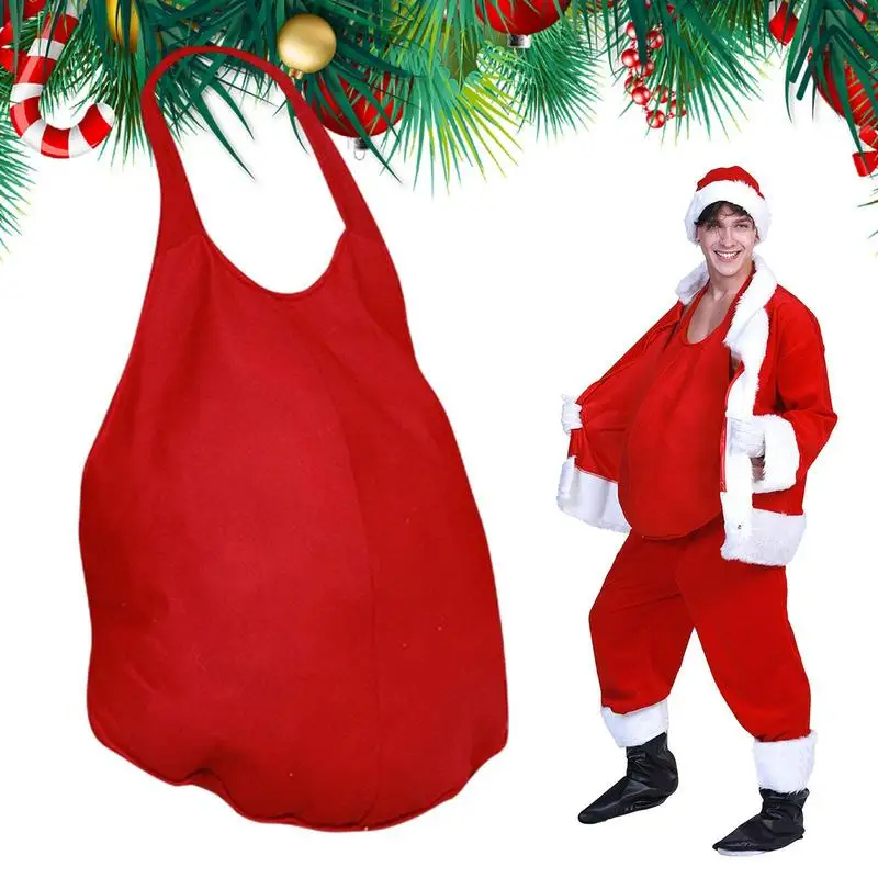 Men Santa Belly Santa Claus Fake Belly Padded Belly Santa Claus Dress Up - £19.09 GBP