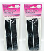 LOT OF 2 Allary Stick-On No Sew Hook &amp; Loop Fasteners, 2 Hanks 36&quot; x 7/8... - £7.75 GBP