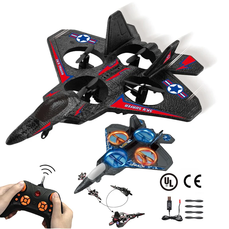 RC Airplane Fixed Wing Drone Model Aircraft Electric Foam Phantom Remote Control - £41.65 GBP+