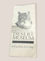 Arizona Sonora Desert Museum Self Guiding Vintage Tour Map - £4.46 GBP