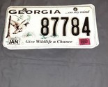 Georgia License Plate GA Bobtail Quail GIVE WILDLIFE A CHANCE JAN Tag 87... - $16.99