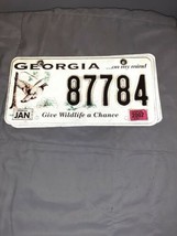 Georgia License Plate GA Bobtail Quail GIVE WILDLIFE A CHANCE JAN Tag 87... - $16.99