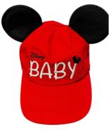 Disney Baby Infant Red Snapback Adjustable Hat with Mickey Mouse Ears - $27.55