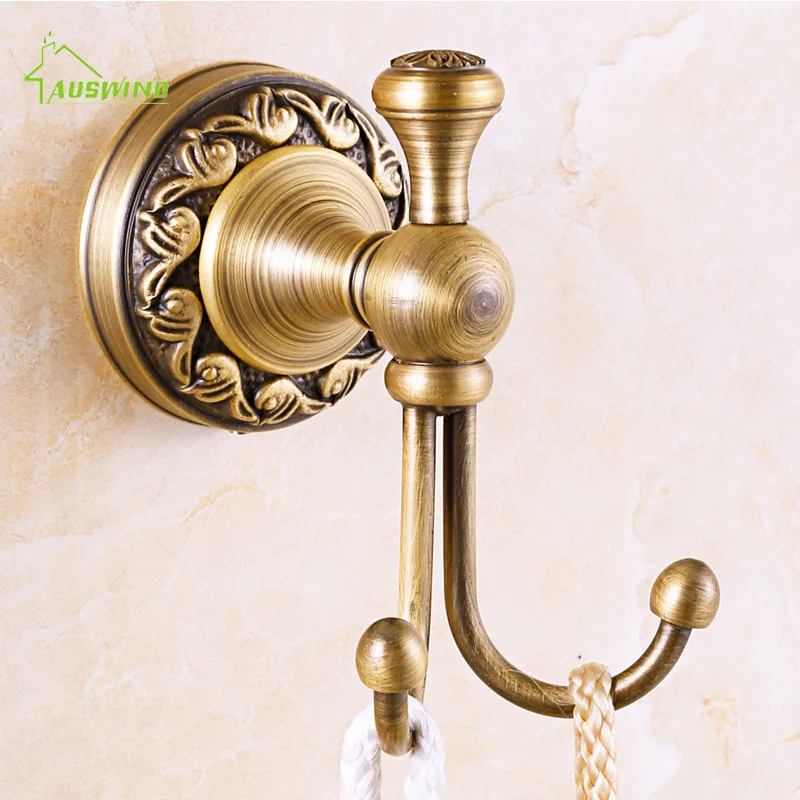 House Home Antique Solid BrA Coat Hook Ceramic European Towel Hanging Bathroom C - £44.16 GBP