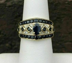 Anello di fidanzamento unico da donna con diamante nero a taglio ovale da 4... - £113.20 GBP