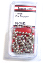 Beaded  Stopper Chain  15 inch - Bathroom Toilet Repair-Lasco MPN 02-3453 - $92.72 MXN