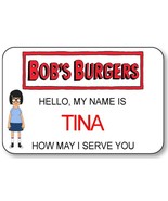 BOB&#39;S BURGERS TINA BELCHER NAME BADGE MAGNET BACK HALLOWEEN COSTUME PROP - €14,61 EUR