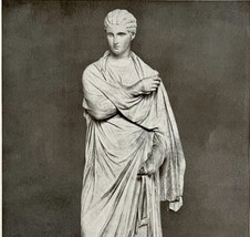 1927 Statue Of Woman From Herculaneum Antique Art Print Ephemera DWN6B - $19.99