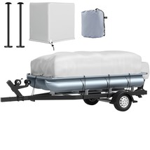 VEVOR Pontoon Boat Cover, Fit for 21&#39;-24&#39; Boat, Heavy Duty 600D Marine Grade Ox - £57.93 GBP