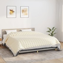  Weighted Blanket Light cream Brushed polyester microfiber King - $201.01 CAD
