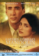 Captain Corellis Mandolin (DVD, 2002) Nicolas Cage, Penelope Cruz - £4.94 GBP