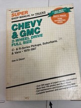 Vintage Clymer Super Shop Manual Chevy & GMC C-Series Pickups Vans 1970-1985 - $18.65