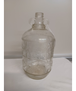 VTG One Gallon Two Finger Glass Jug Bottle  Embossed Grapes Moonshine Wine - $940.64 MXN