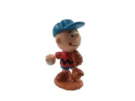 Charlie Brown Playing Baseball Pitching Playing Applause PVC Peanuts Figure - $3.99