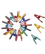 50 Pack Steel Wire Clip Utility Clips Colorful Vinyl-Coated Windproof Cl... - £15.71 GBP