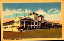 The Casino Hampton Beach Nh New Hampshire 1947 Linen POSTCARD-BK64 - £6.33 GBP