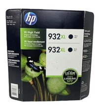 Genuine HP 932XL High Yield Ink Cartridge Black 2-Pack *Nov 2017* - £10.12 GBP