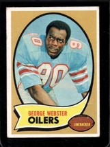1970 Topps #120 George Webster Vg+ (Rc) Oilers *XR27524 - £1.15 GBP
