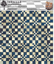 Dollhouse Flooring 6 mil Peel &amp; Stick Vinyl 12&quot; x 12&quot; - Blue Tiles 013 - £4.68 GBP