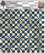 Dollhouse Flooring 6 mil Peel &amp; Stick Vinyl 12&quot; x 12&quot; - Blue Tiles 013 - $6.00