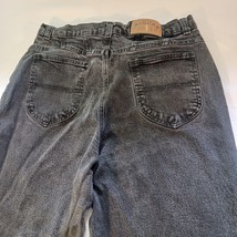 Riders Womens Size 14L Black Straight Leg High Rise Denim Jeans Measured 30x32.5 image 15