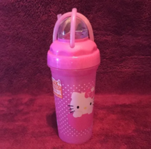 Hello Kitty Pink 11oz Loopity Loop Cup Tumbler With Straw HKIZ-N220 - £7.99 GBP