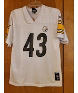 Reebok Team Apparel Pitt Steelers Troy Polamalu #43 Youth XL 18/20 White... - $19.99