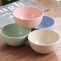 Unbreakable Cereal Bowls - 24 oz Reusable Wheat Straw Bowl Set of 4 - $16.63