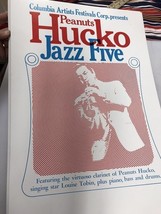 Vtg Concert Poster Peanuts Hucko Jazz Five Louise Tobin Columbia Artist ... - $14.85