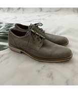 Ecco Mens Oxford Derby Shoes Size EU 42 US 8 Light Gray Suede Leather La... - $54.14 CAD