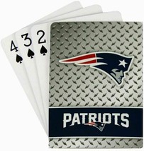 NEW ENGLAND PATRIOTS DIAMOND PLATE PLAYING CARDS NEW &amp; OFFICIALLY LICENSED - £5.32 GBP