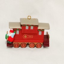 Caboose Santa Train Christmas Ornament 1991 Hallmark 1.5&quot; Claus &amp; Co Railroad - £12.31 GBP