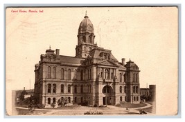 Court House Building Muncie Indiana IN 1908 DB Postcard I18 - £4.20 GBP