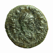 Roman Coin Arcadius AE4 Nummus Thessalonica Bust / Camp Gate 03874 - $25.19